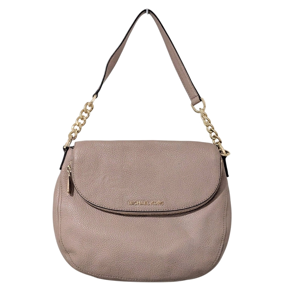 Michael Kors Bedford Convertible Shoulder Bag Pink Leather